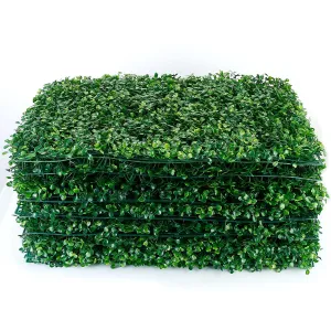 12-Piece: Artificial Boxwood Plant Grass