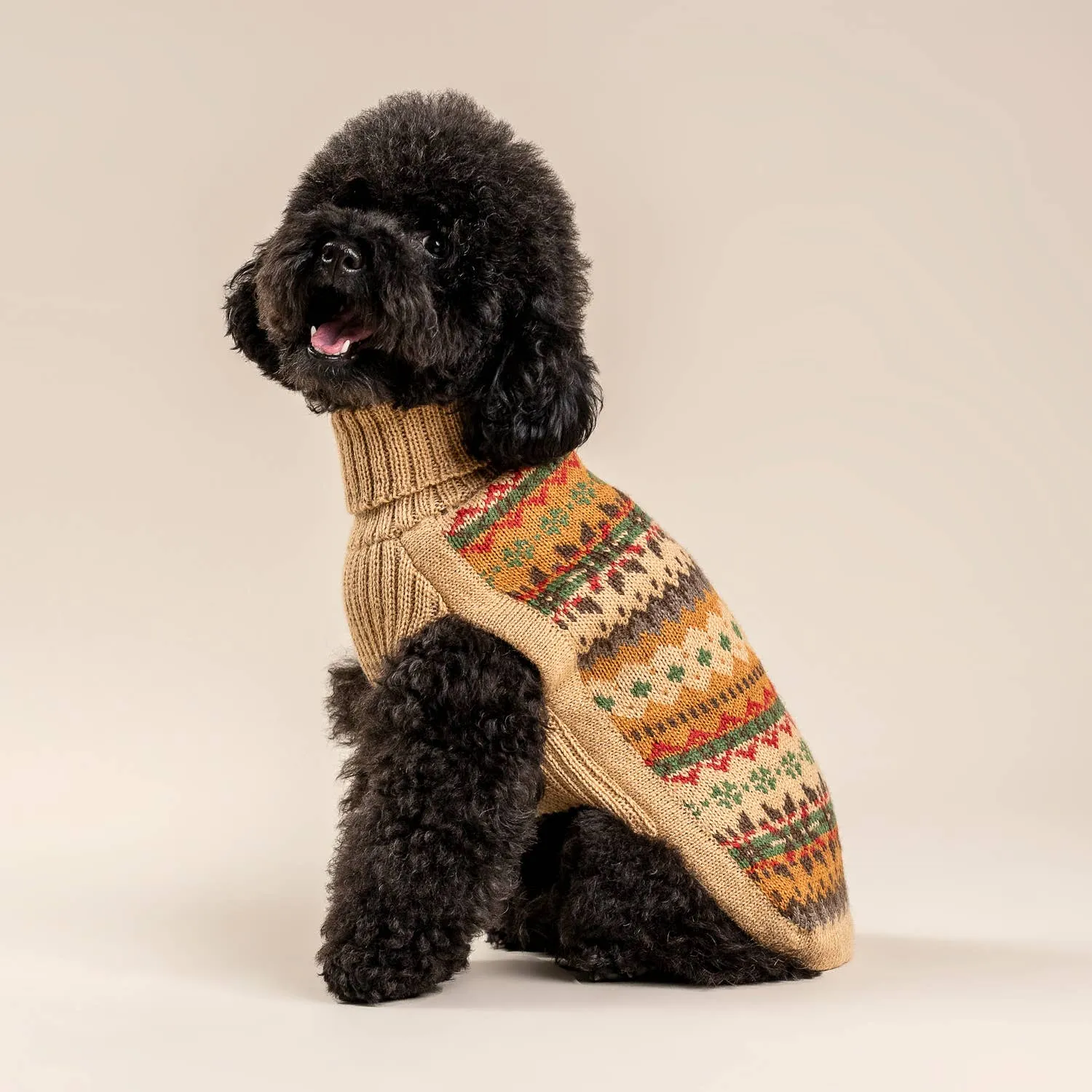 Alqo Wasi | Fair Isle Finn - Peruvian Alpaca Dog Jumper