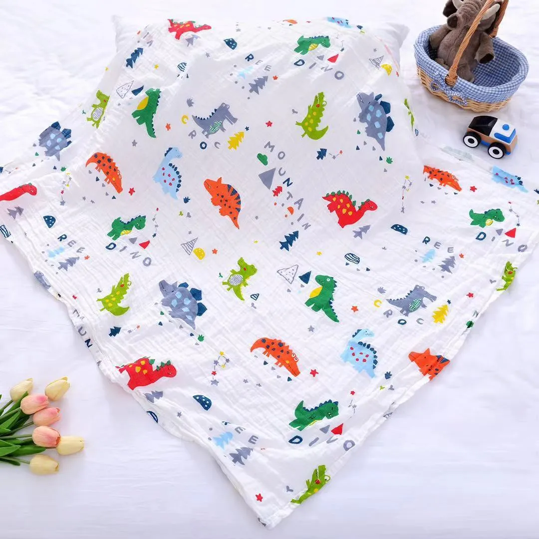 Baby Bamboo Cotton Diaper Gauze Muslin Swaddle Blankets