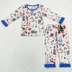 Baby Girls Pajamas Christmas Bamboo Pajamas Sleepwear Sets GLP1475