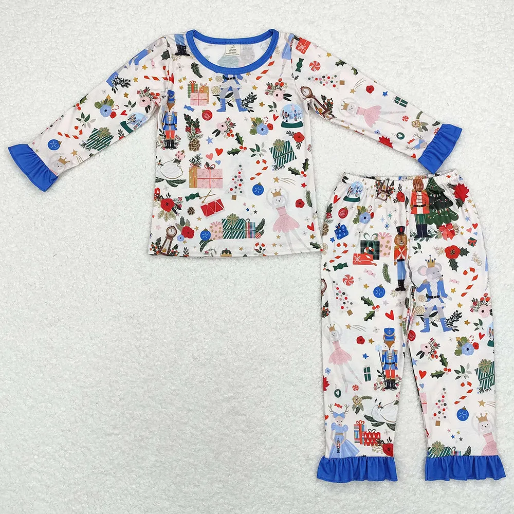 Baby Girls Pajamas Christmas Bamboo Pajamas Sleepwear Sets GLP1475