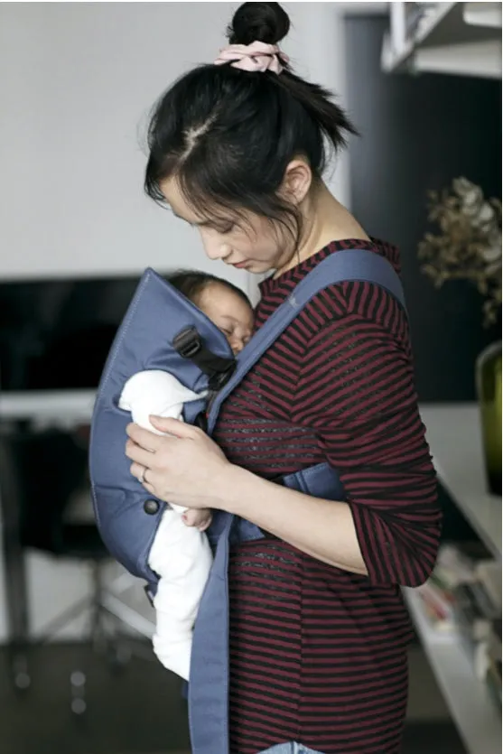 Babybjorn Mini Carrier Woven Indigo Blue