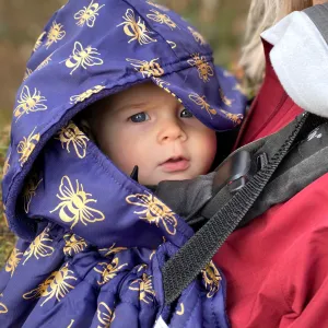 BabyWearing Fleece-lined Cover - GOLD BEES