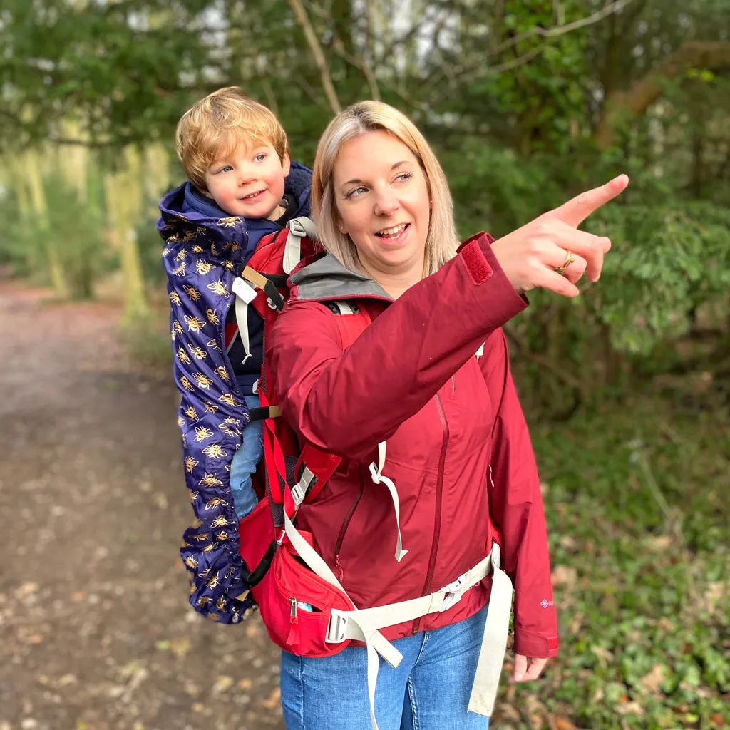 BabyWearing Fleece-lined Cover - GOLD BEES