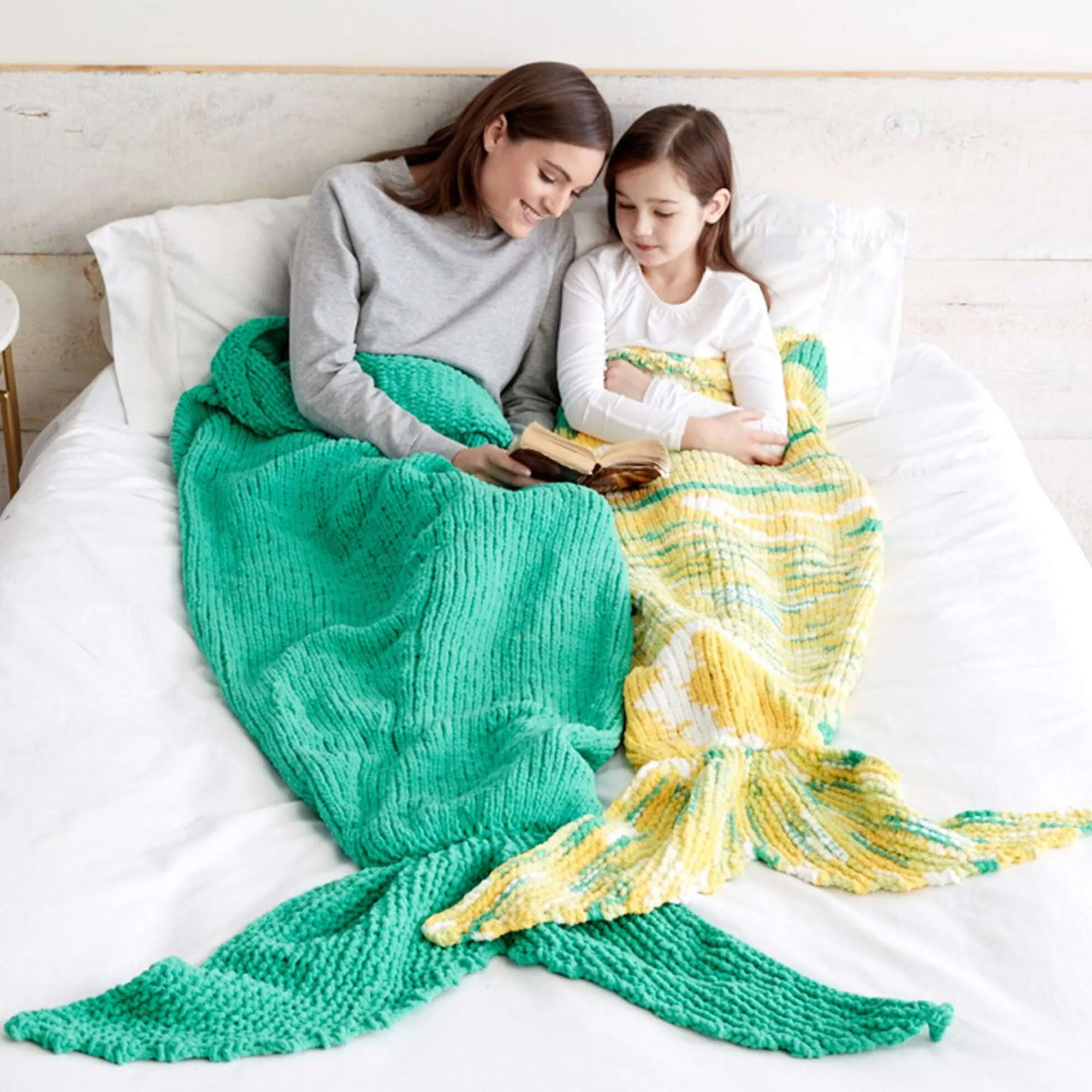 Bernat Knit Mermaid Snuggle Sack