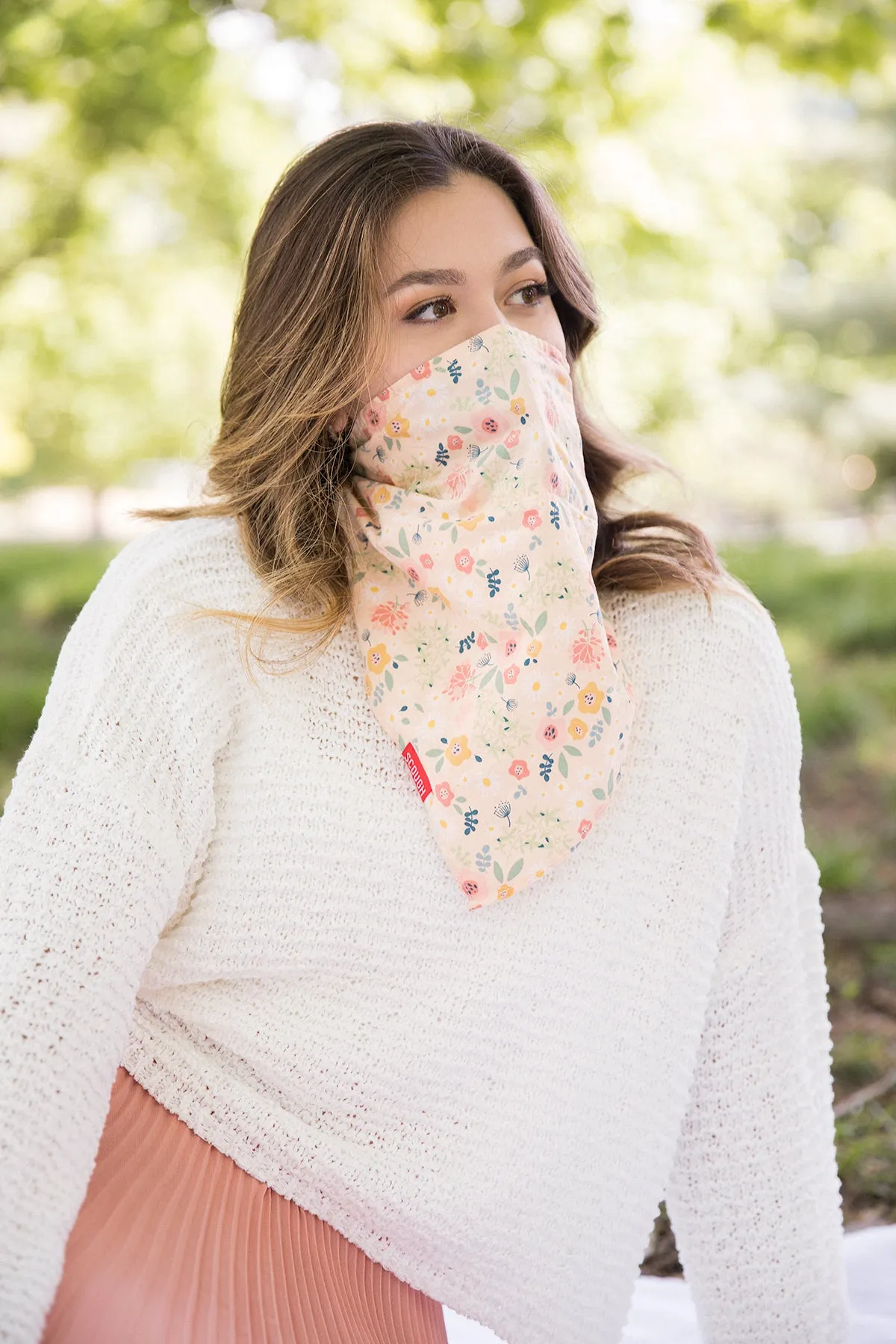 Blush Floral Bandana