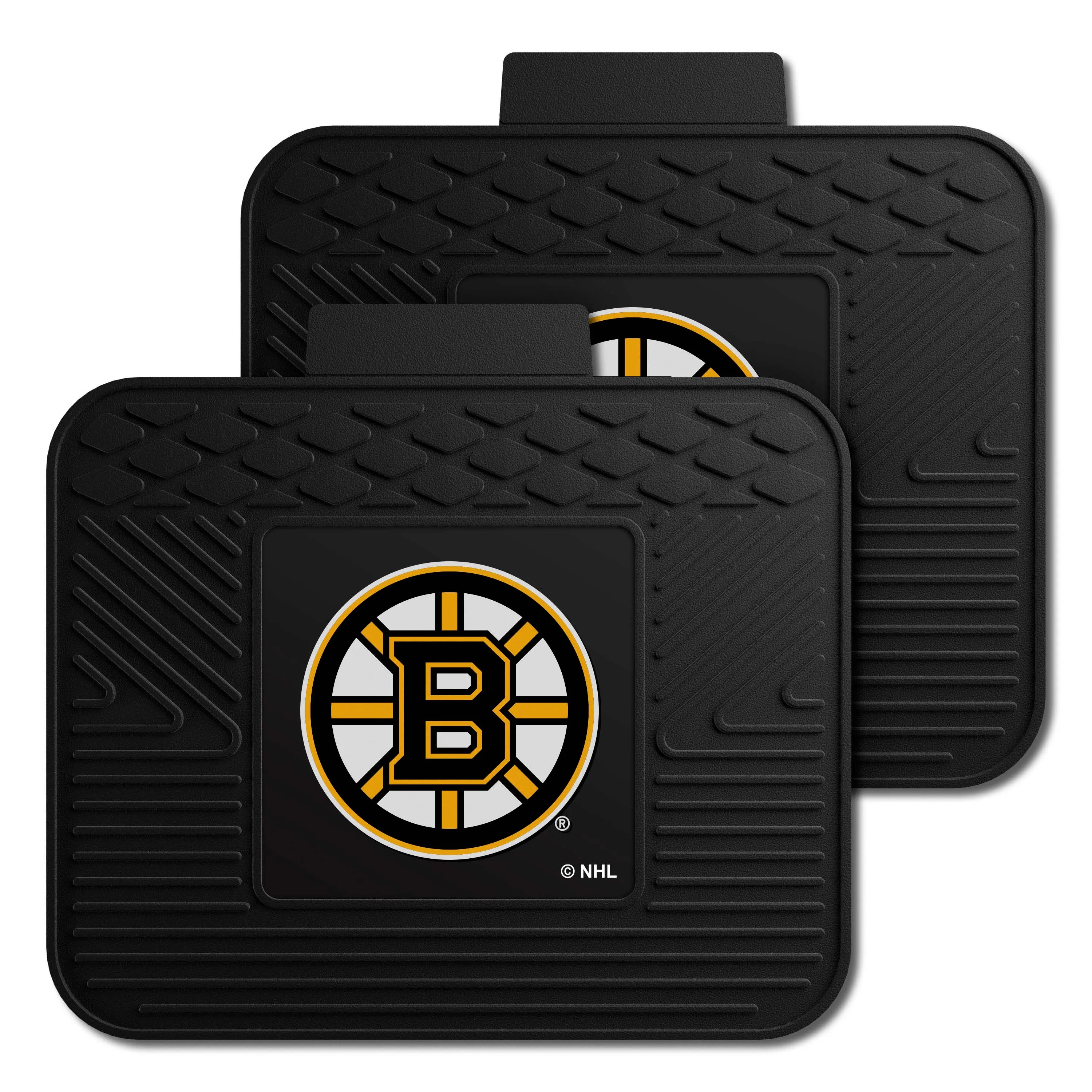 Boston Bruins Back Seat Car Utility Mats - 2 Piece Set