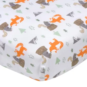 Boys Woodland Fitted Crib Sheet