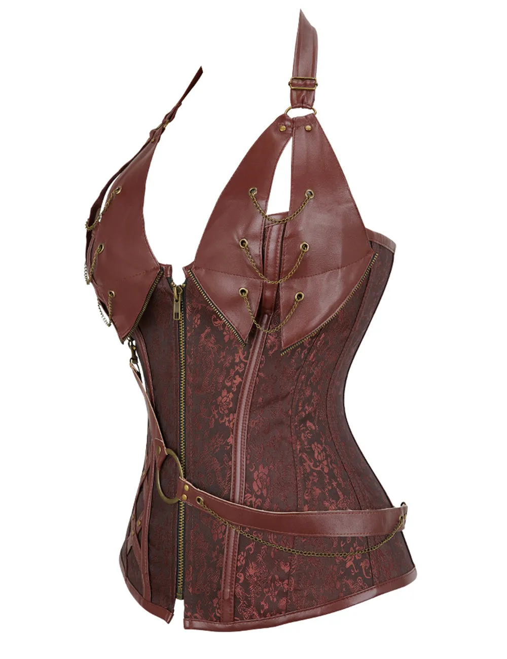 Brown Soft Steel Bones Corset