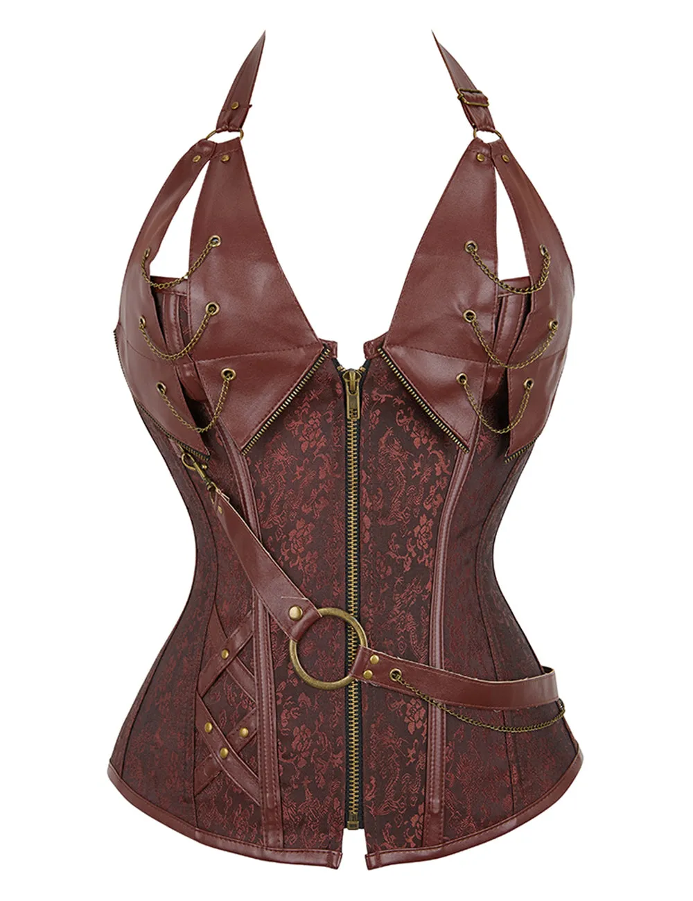 Brown Soft Steel Bones Corset