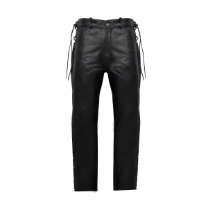 Chap Over-pants Cowhide Leather with Side Zipper & Snaps