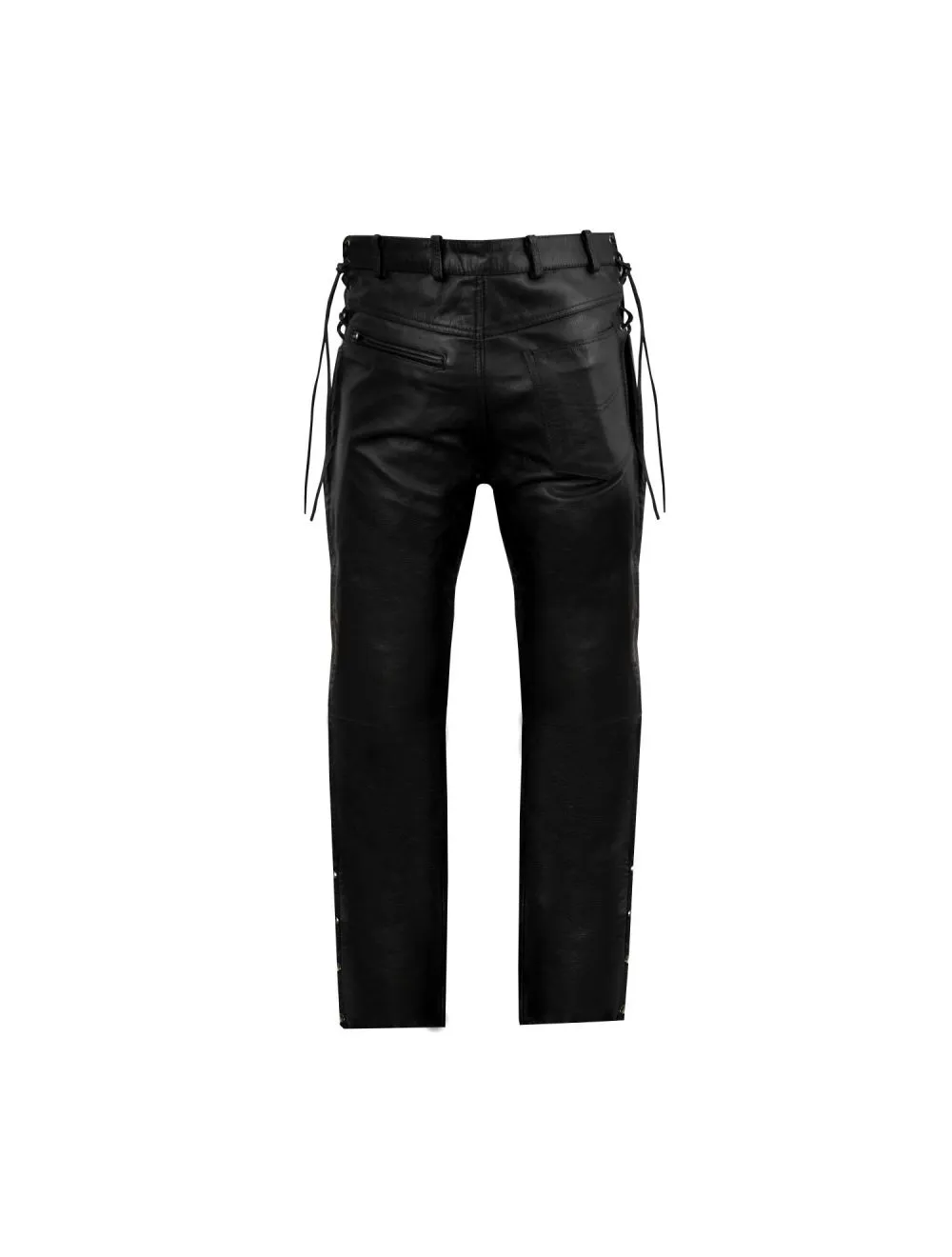 Chap Over-pants Cowhide Leather with Side Zipper & Snaps