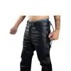 Chap Over-pants Cowhide Leather with Side Zipper & Snaps