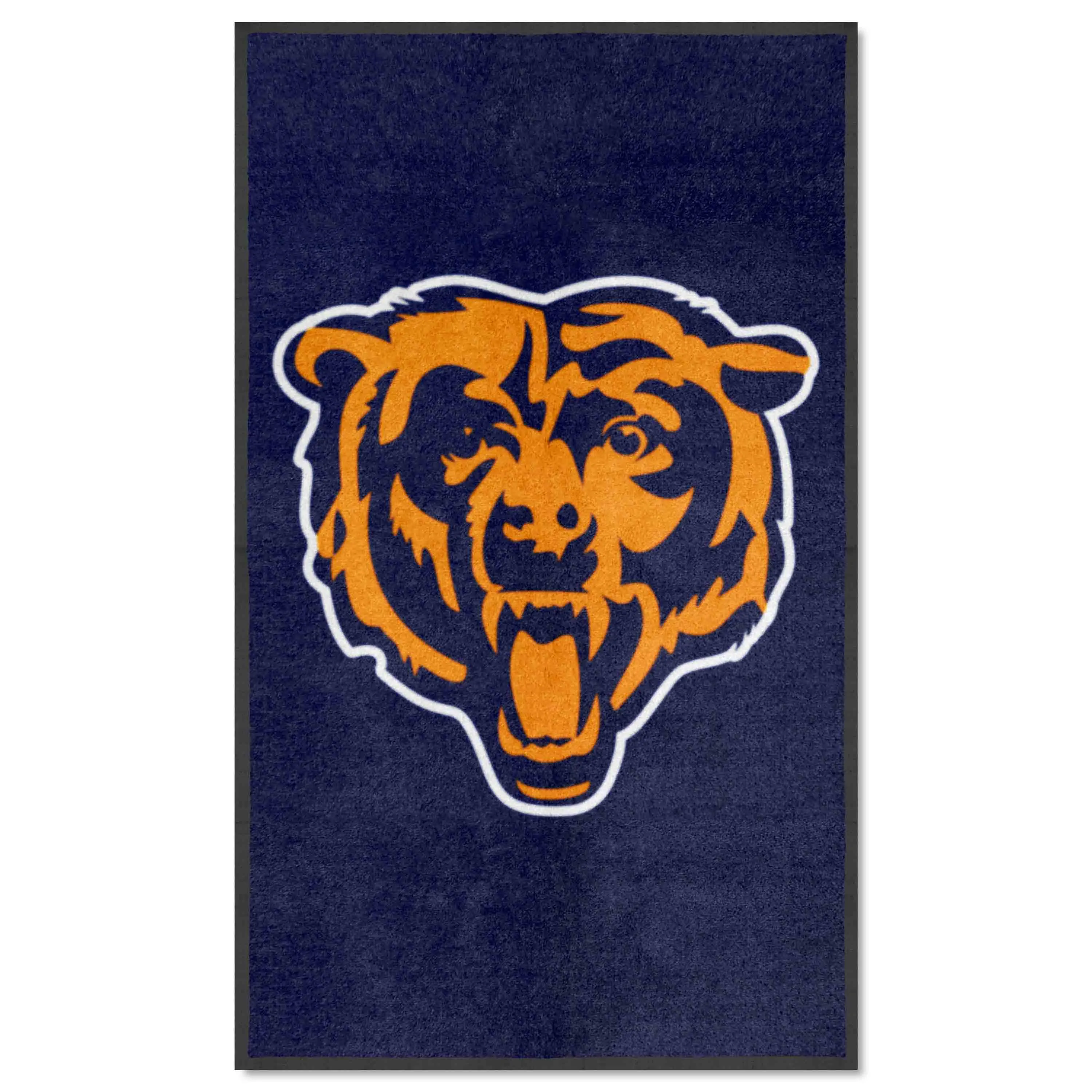 Chicago Bears 3X5 High-Traffic Mat with Durable Rubber Backing - Portrait Orientation