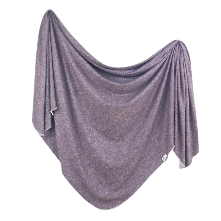 Copper Pearl Knit Swaddle Blanket - Violet