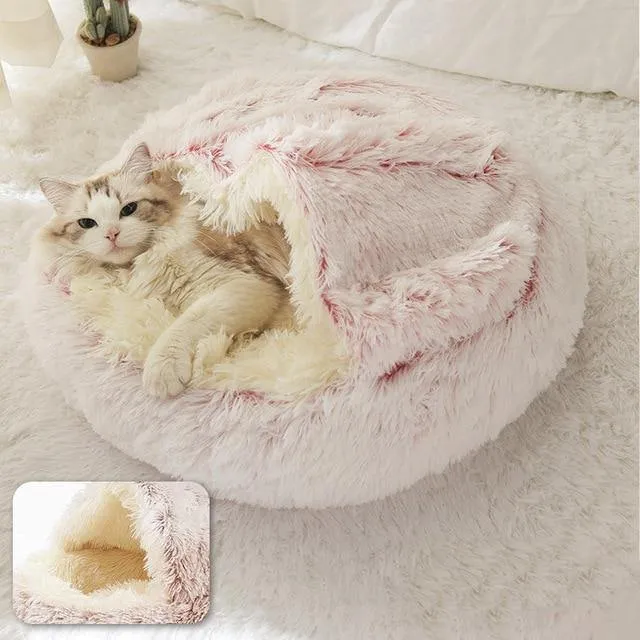 Cosy Soft Plush Cat Bed