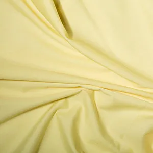 Cotton Blends Polycotton Plain Lemon