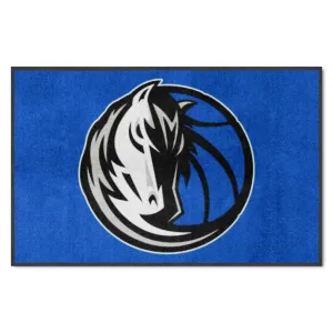 Dallas Mavericks 4X6 High-Traffic Mat with Durable Rubber Backing - Landscape Orientation