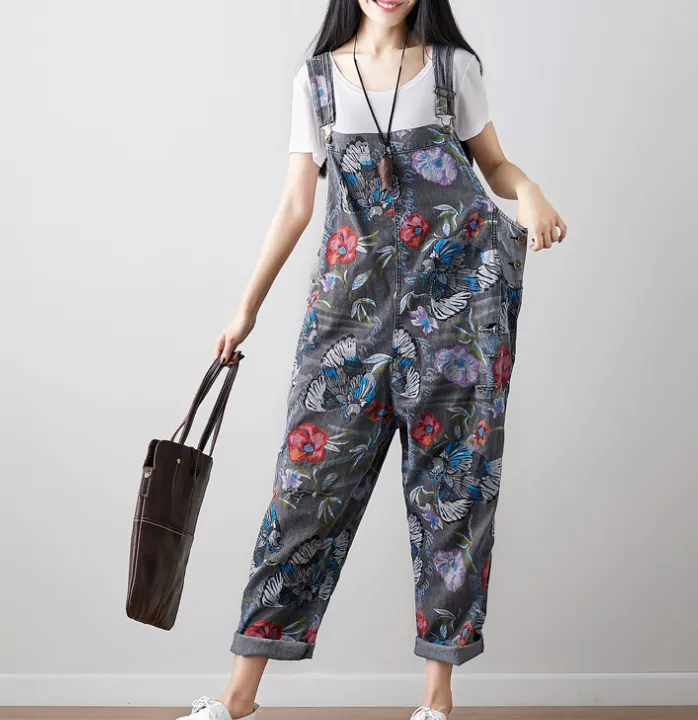 Denim Loose Casual Summer Denim Overall Loose Women Jumpsuits CNHK07153