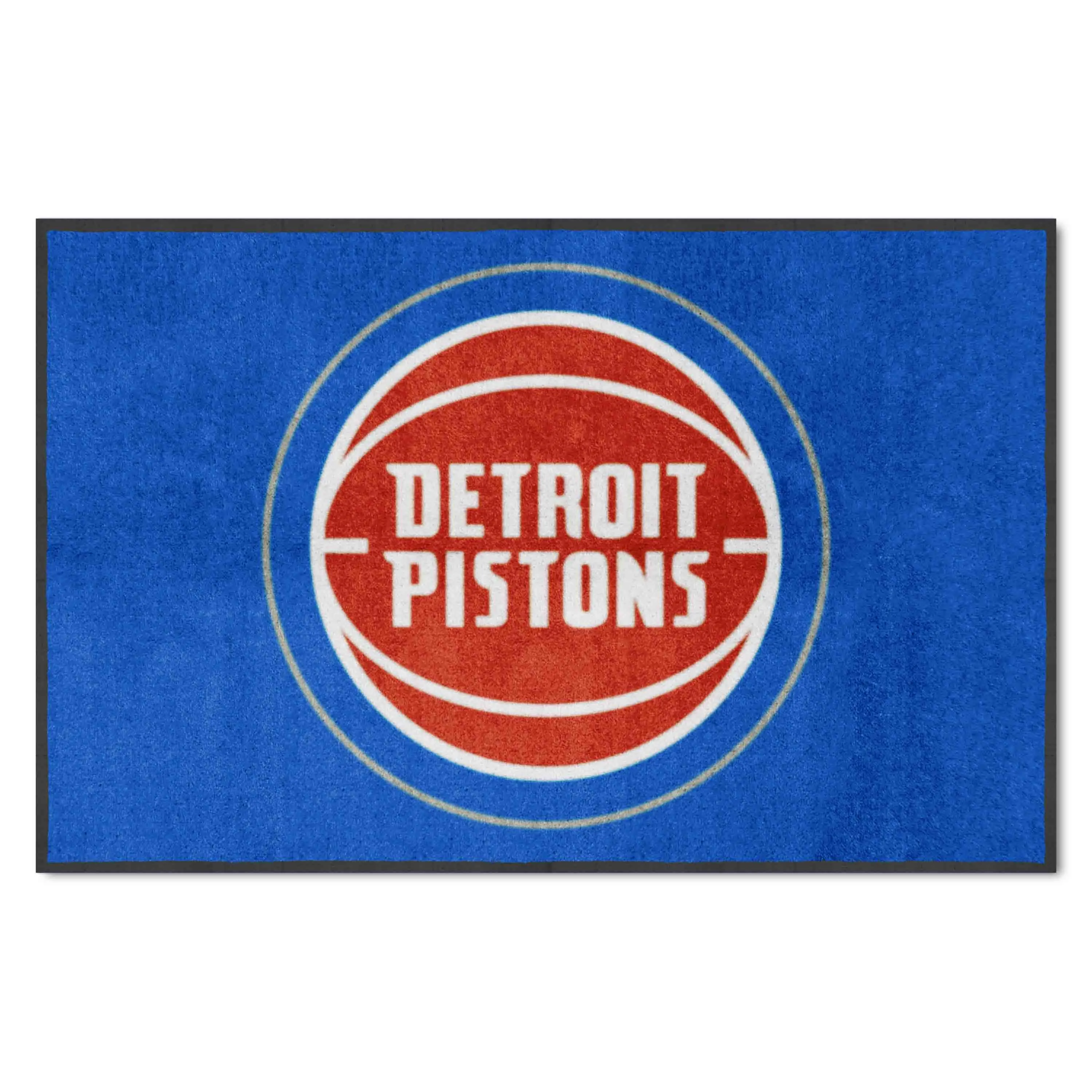 Detroit Pistons 4X6 High-Traffic Mat with Durable Rubber Backing - Landscape Orientation