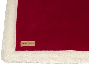 Earthbound Sherpa Blanket Burgundy 83x145cm