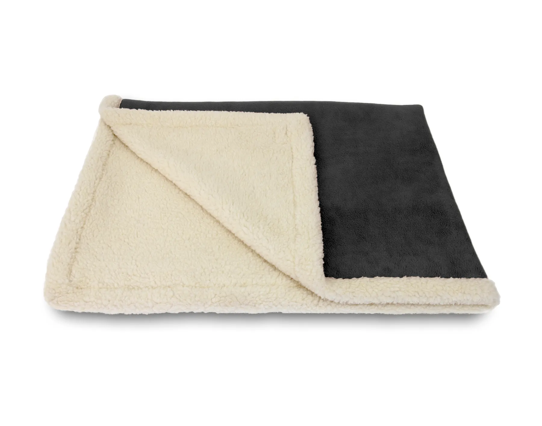 Earthbound Sherpa Blanket Charcoal 83x145cm