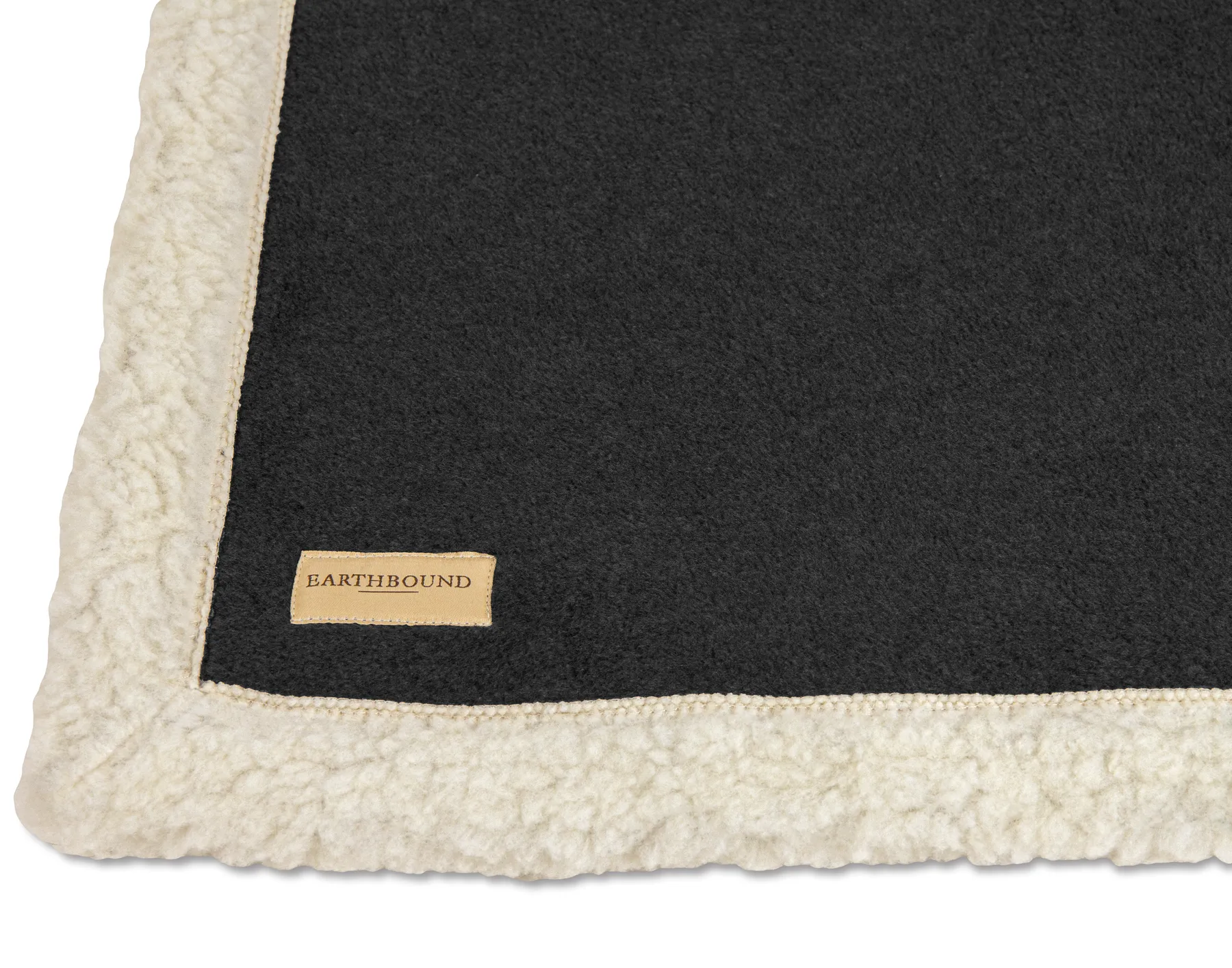 Earthbound Sherpa Blanket Charcoal 83x145cm