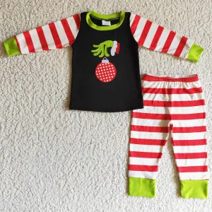 Embroider Boutique Boys Pajamas Christmas Sleepwear Set GLP0284 BLP0108