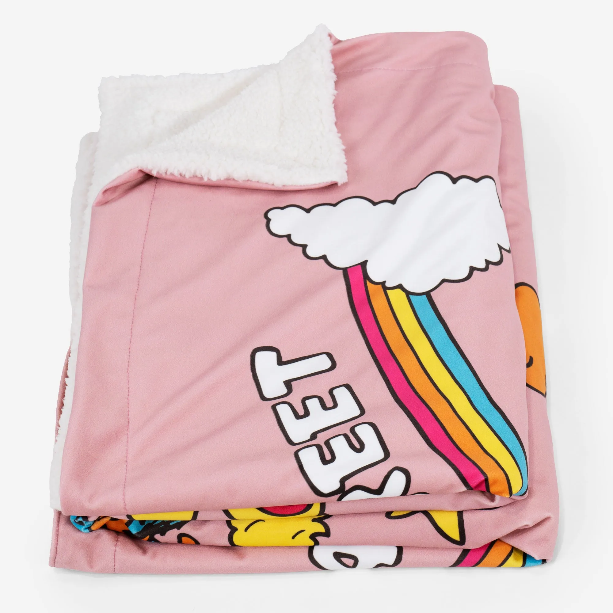 Fleece Throw / Blanket - Peace Love & Sesame Street