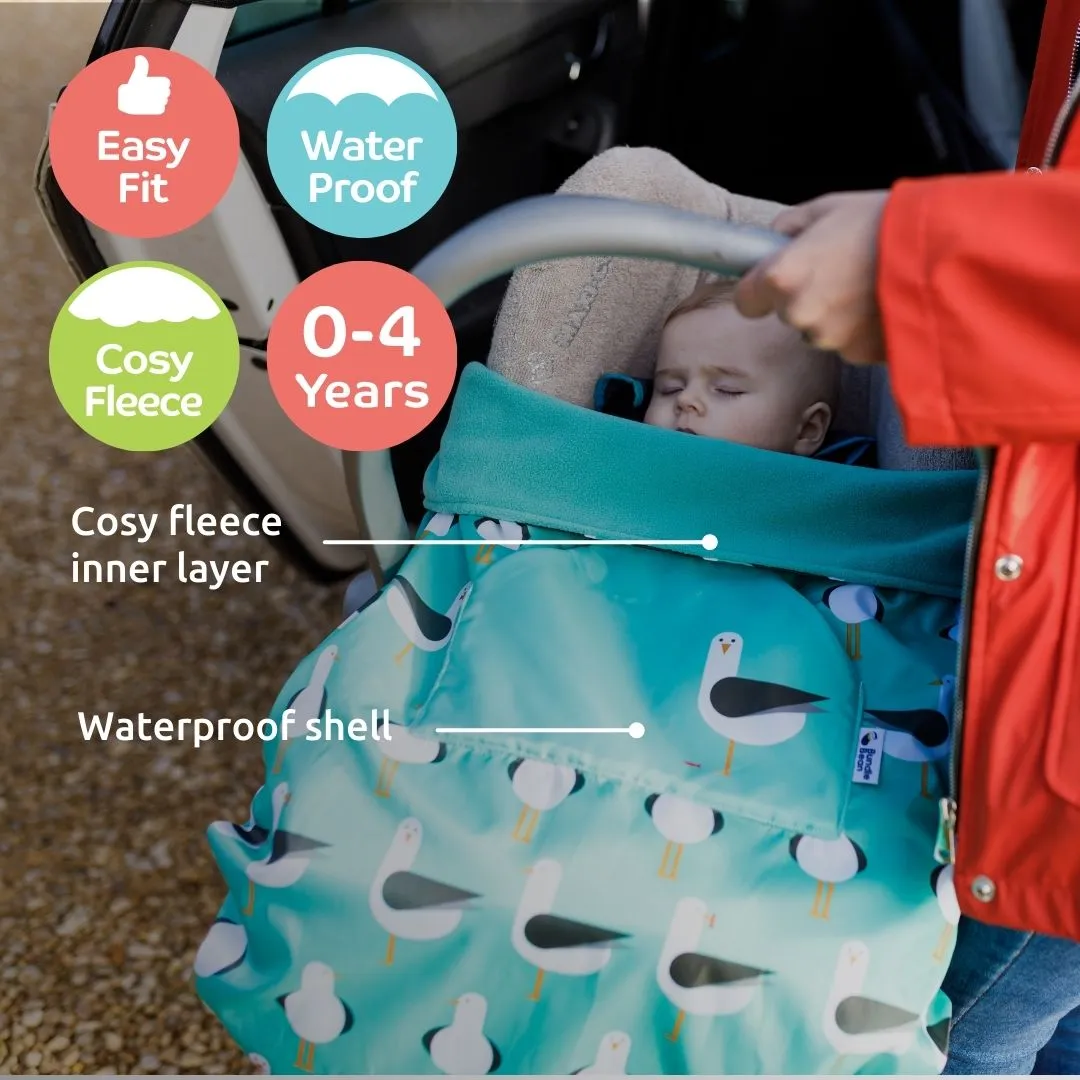 GO multi-use footmuff - TEAL SEAGULLS