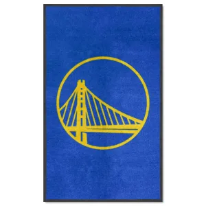 Golden State Warriors 3X5 High-Traffic Mat with Durable Rubber Backing - Portrait Orientation