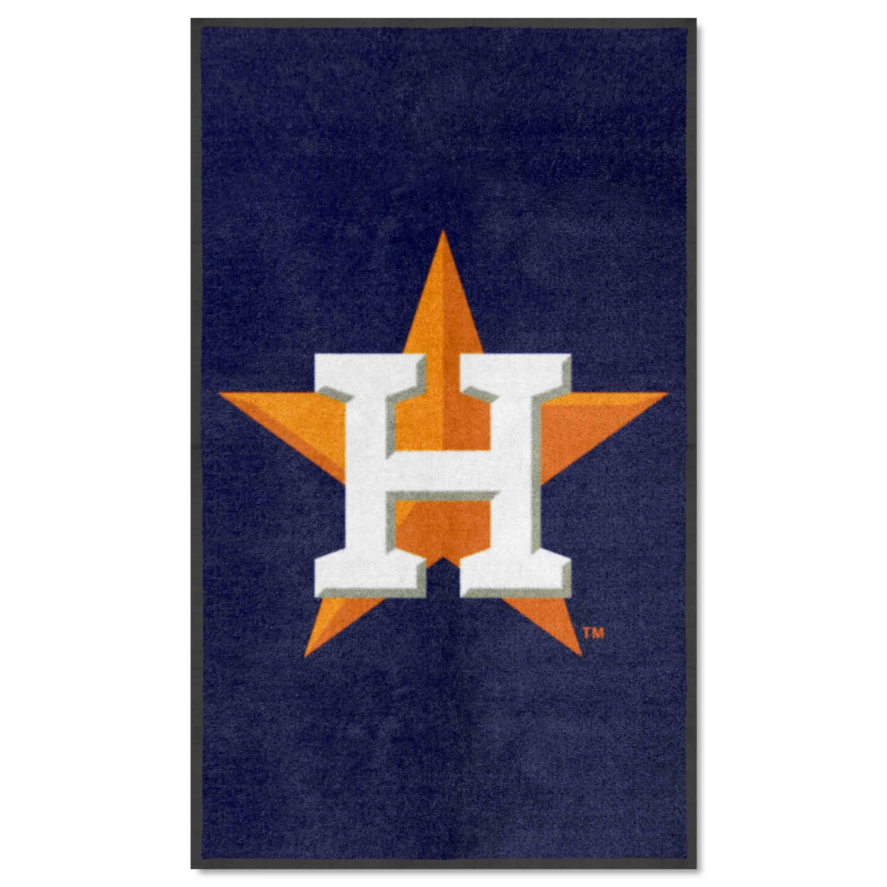 Houston Astros 3X5 High-Traffic Mat with Durable Rubber Backing - Portrait Orientation