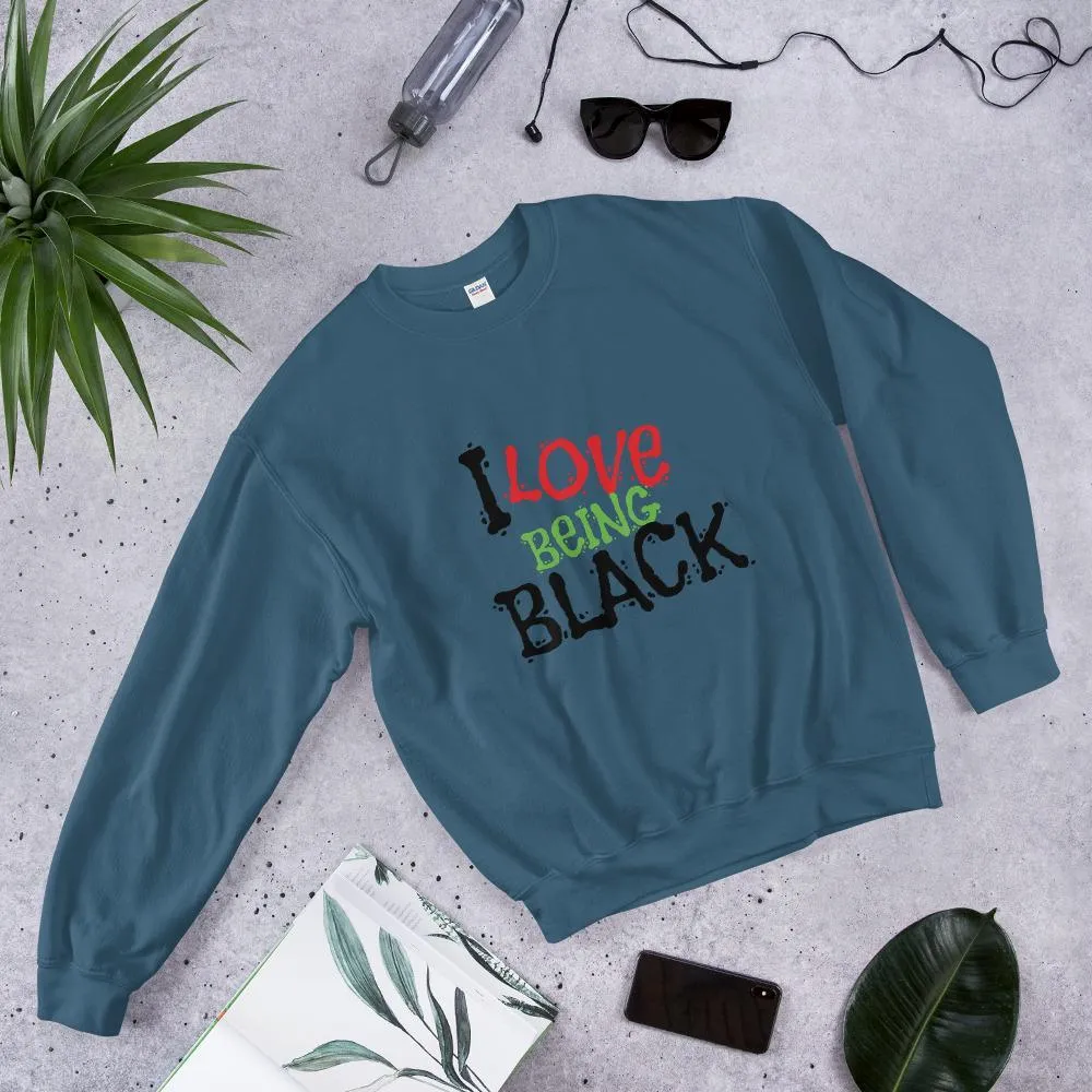 I Love Being Black (Flavors) Unisex Sweatshirt