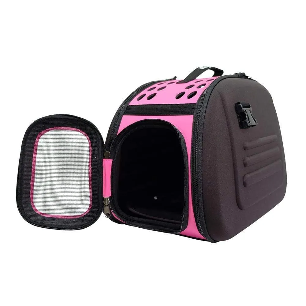 Ibiyaya® Collapsible Traveling Hand Pet Carrier | Lady Pink