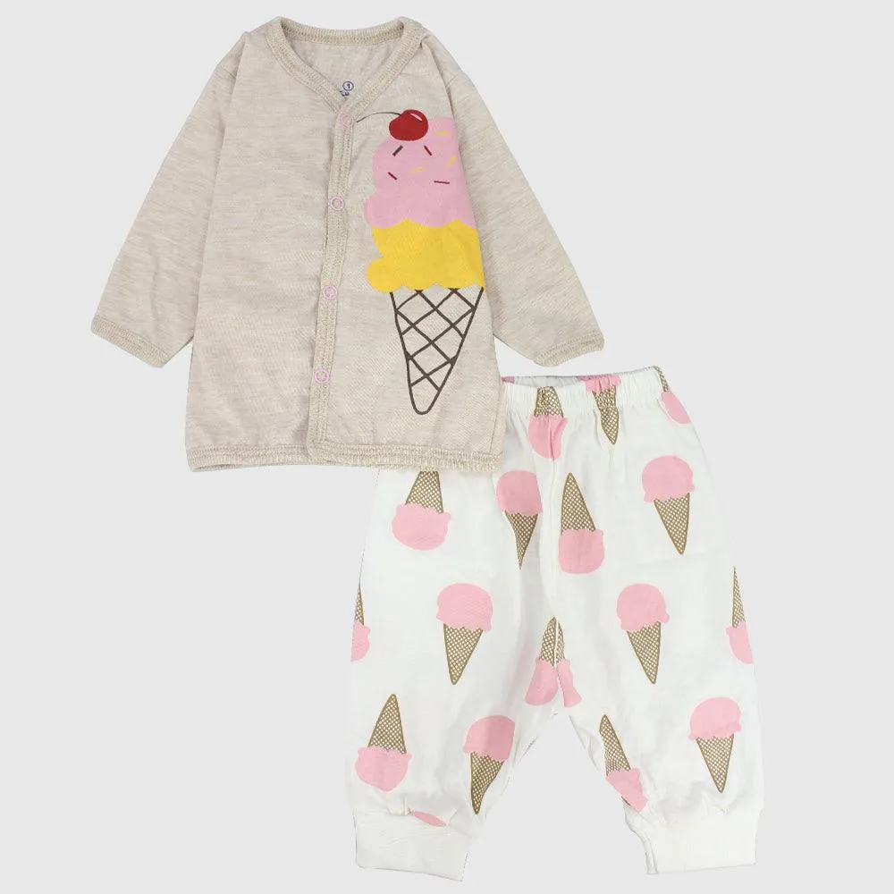 Ice Cream Long-Sleeved Pajama