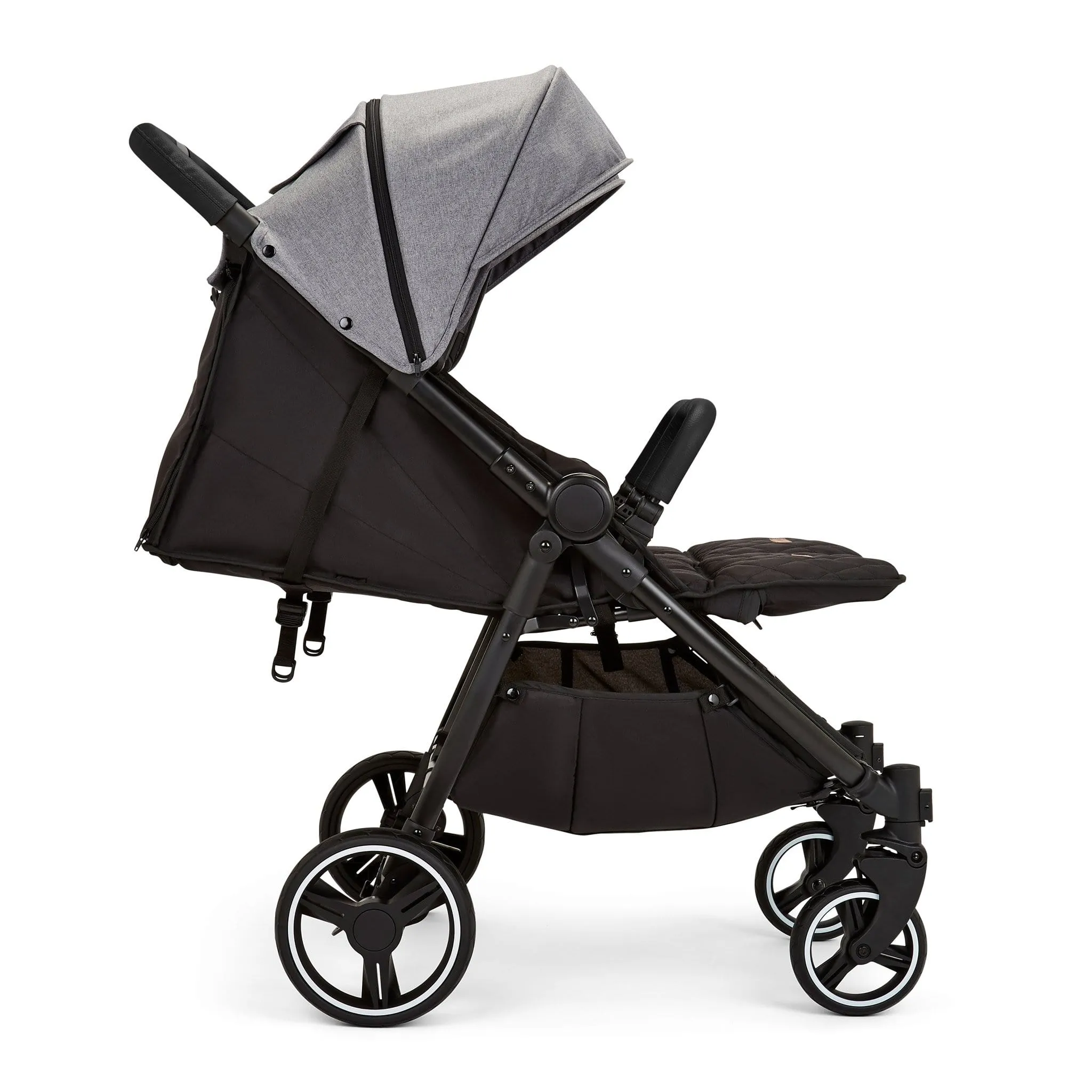 Ickle Bubba Venus Max Double Stroller Black/Space Grey/Black