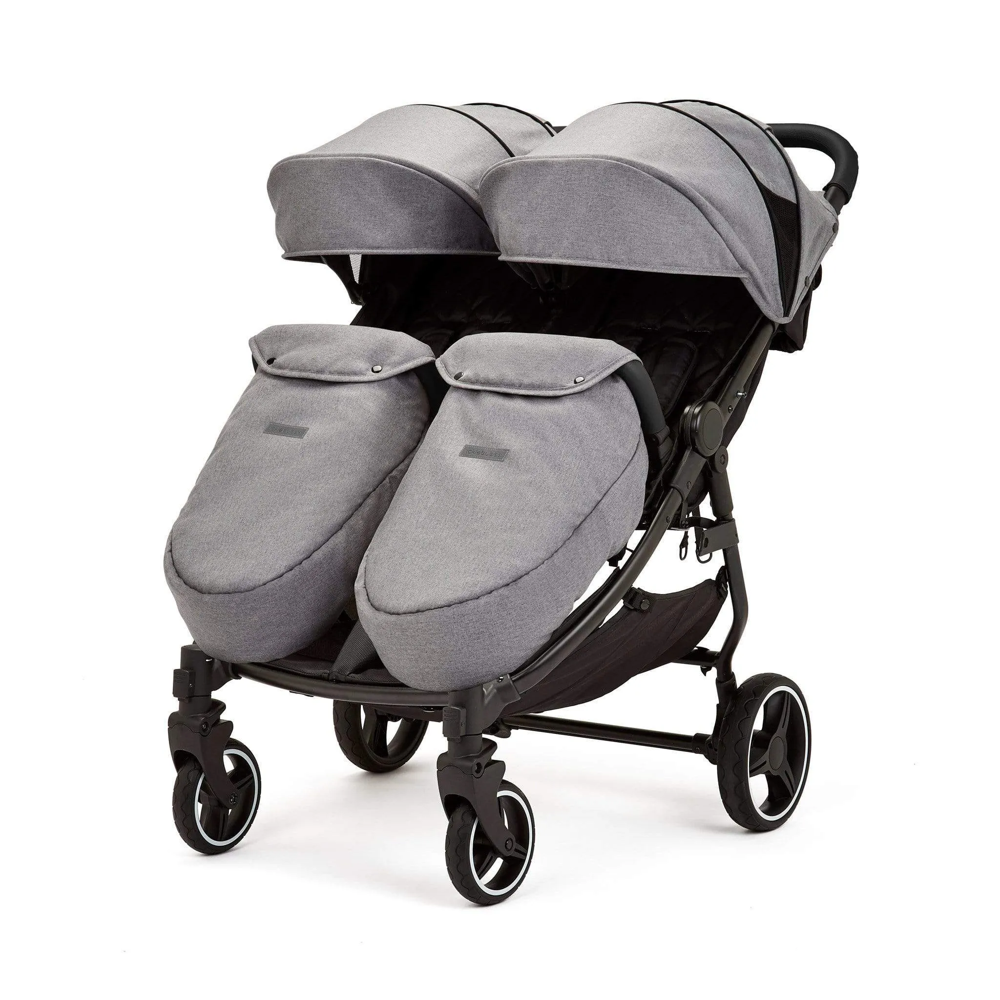 Ickle Bubba Venus Max Double Stroller Black/Space Grey/Black