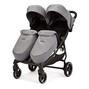 Ickle Bubba Venus Max Double Stroller Black/Space Grey/Black