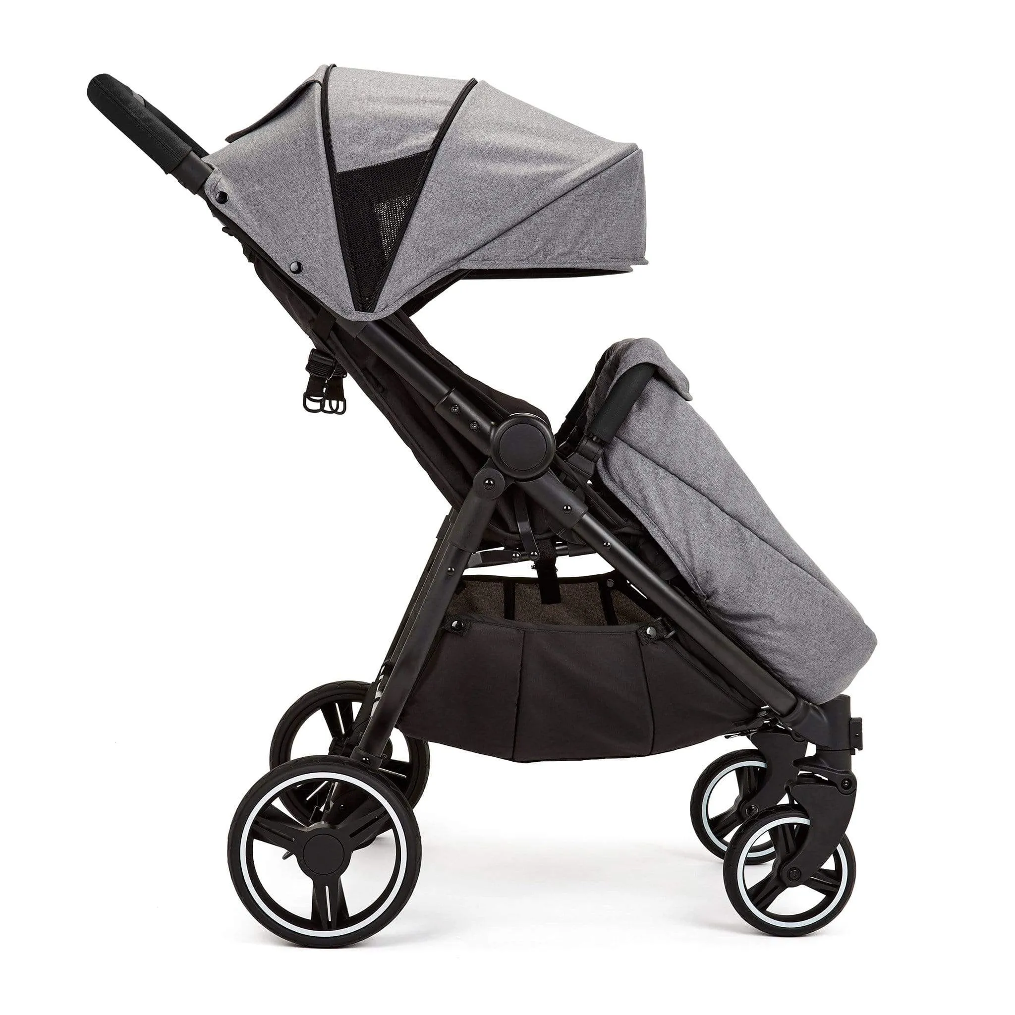 Ickle Bubba Venus Max Double Stroller Black/Space Grey/Black