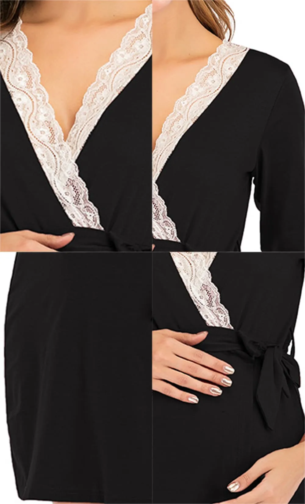 iLoveSIA Maternity Sexy Robe Pajamas