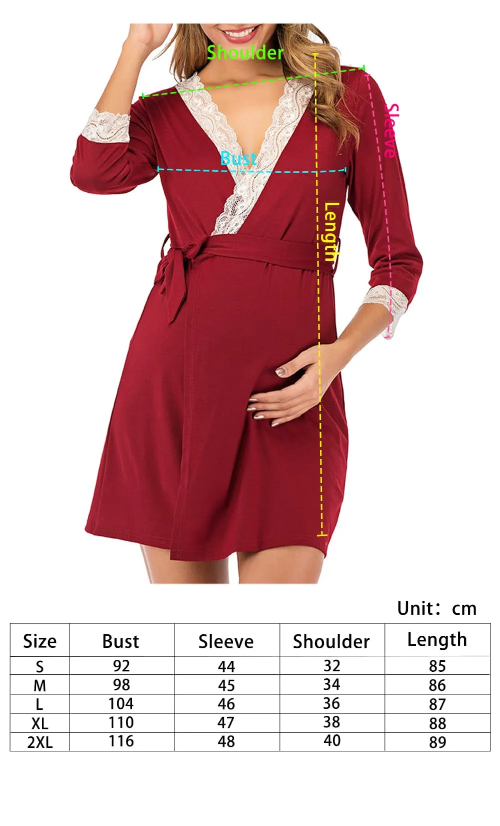 iLoveSIA Maternity Sexy Robe Pajamas