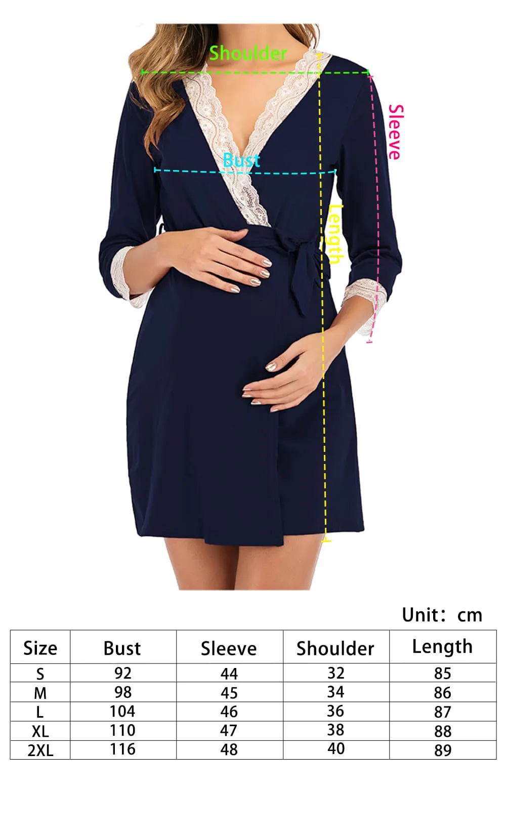 iLoveSIA Maternity Sexy Robe Pajamas