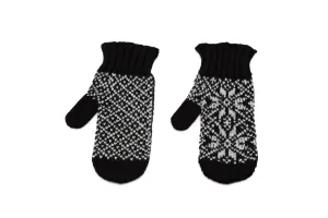 Álafoss Rose Pattern Wool Mittens