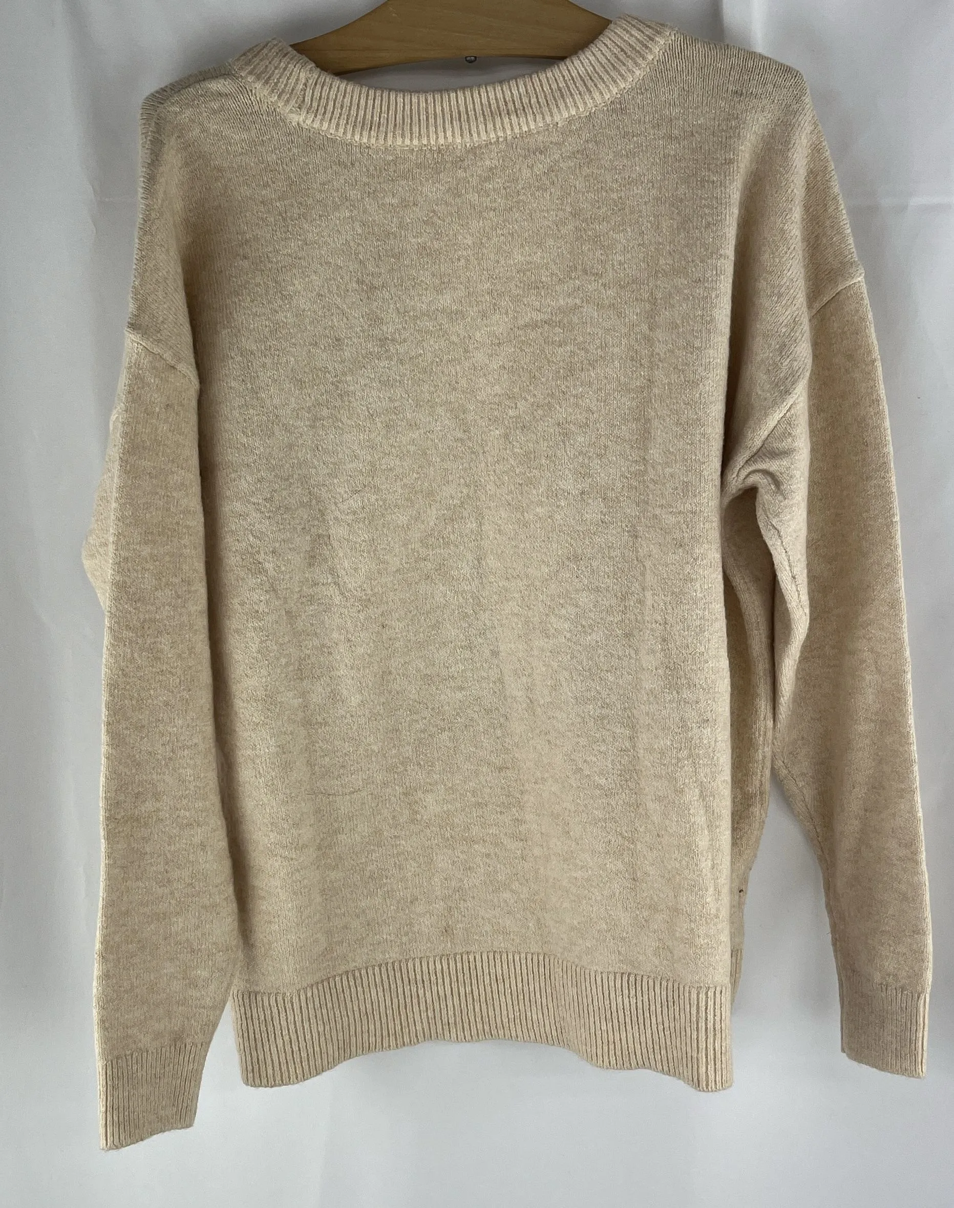 LOFT Women's Fancy Dog with Bow Sweater Light Camel Size SP NWT MSRP $69