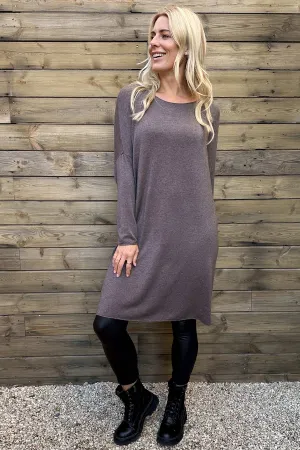 Maggie Knitted Tunic Cocoa