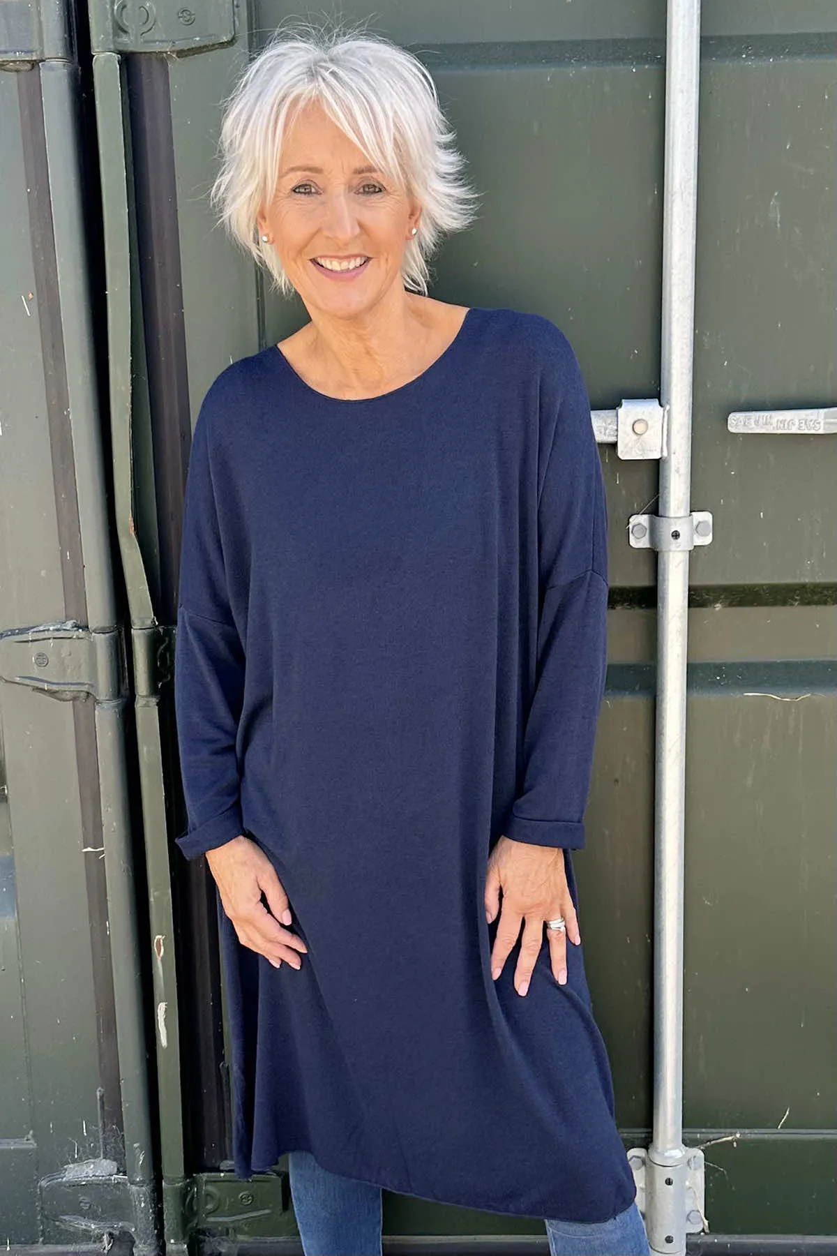 Maggie Knitted Tunic Navy