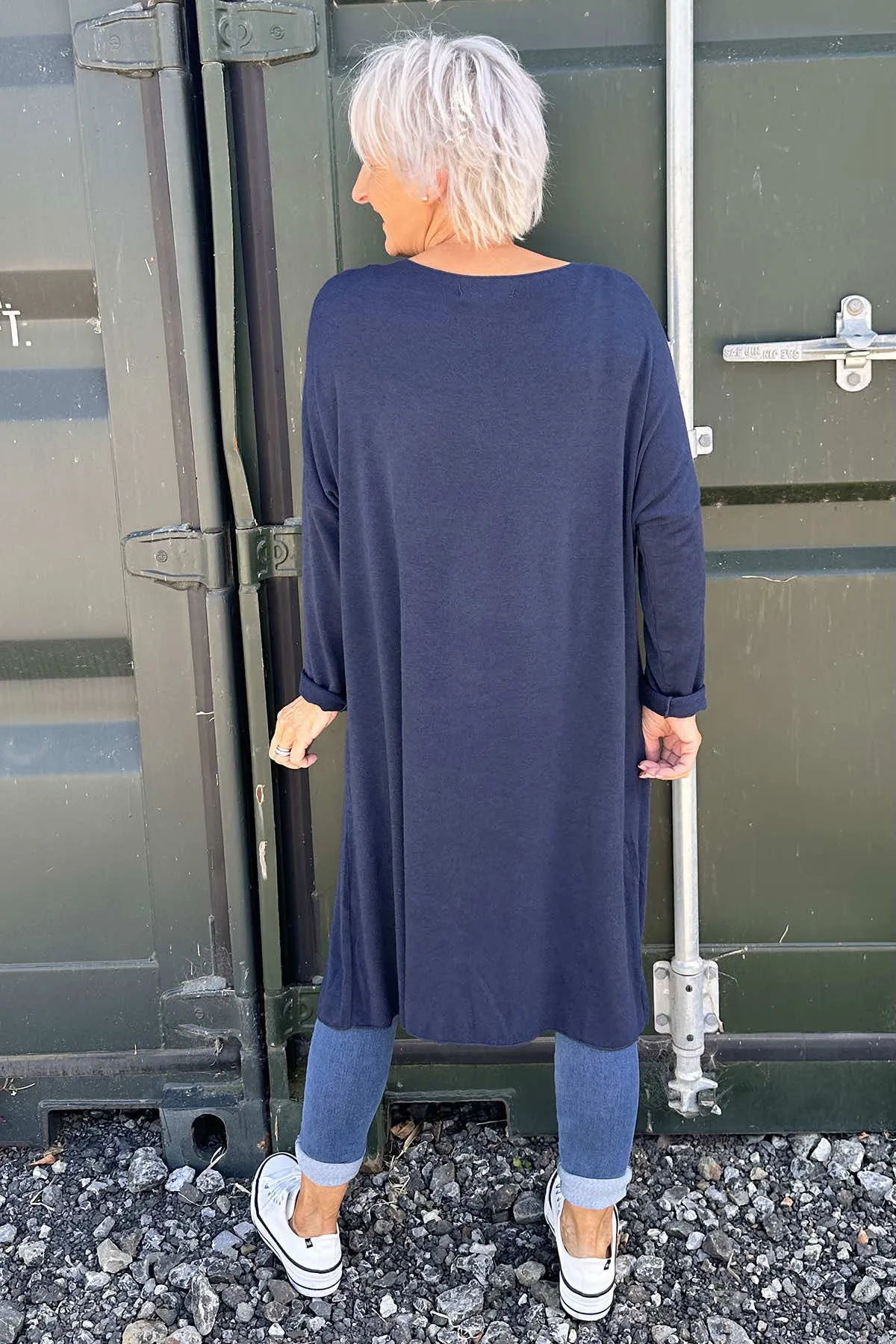 Maggie Knitted Tunic Navy