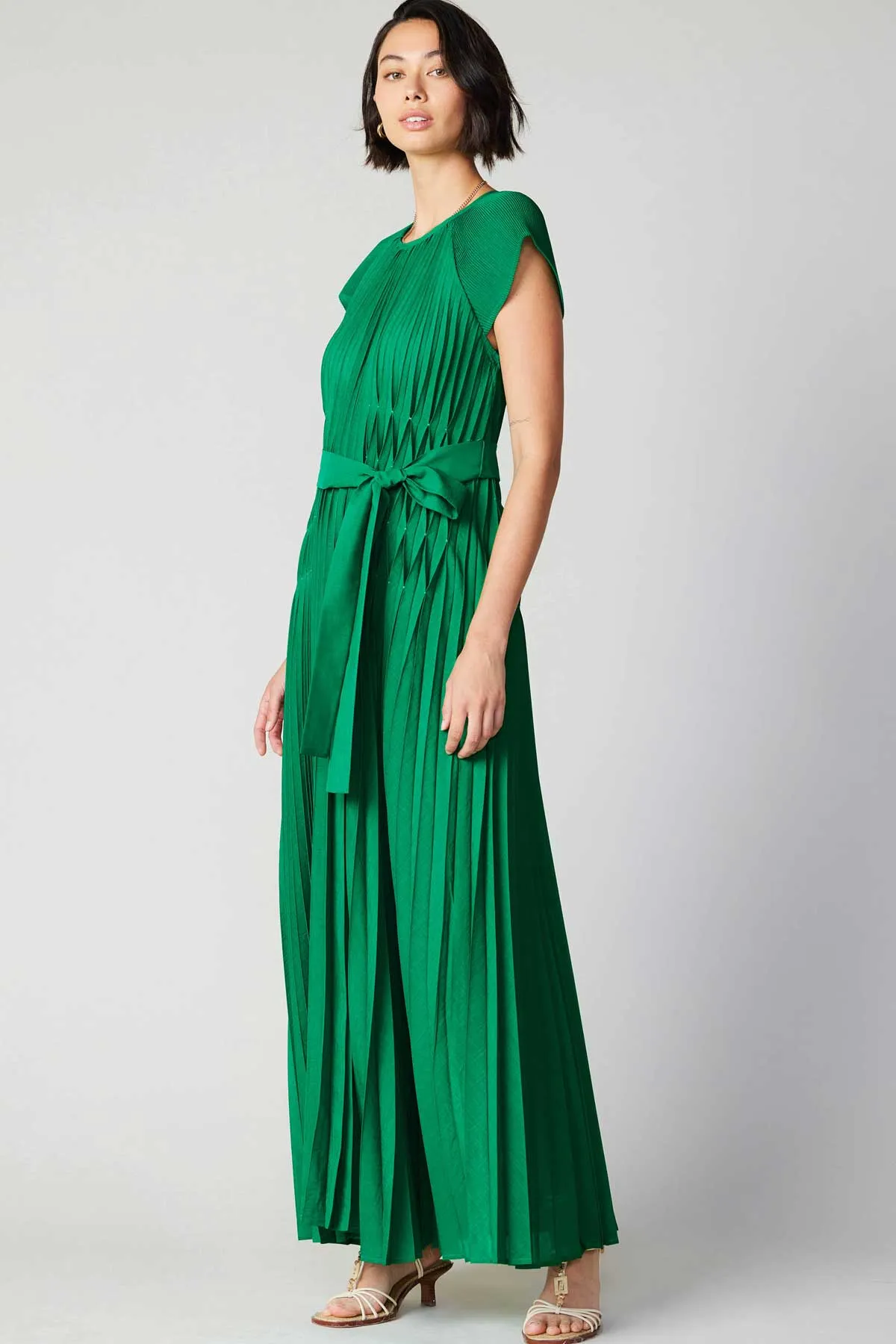 Mona Pleated Maxi Dress