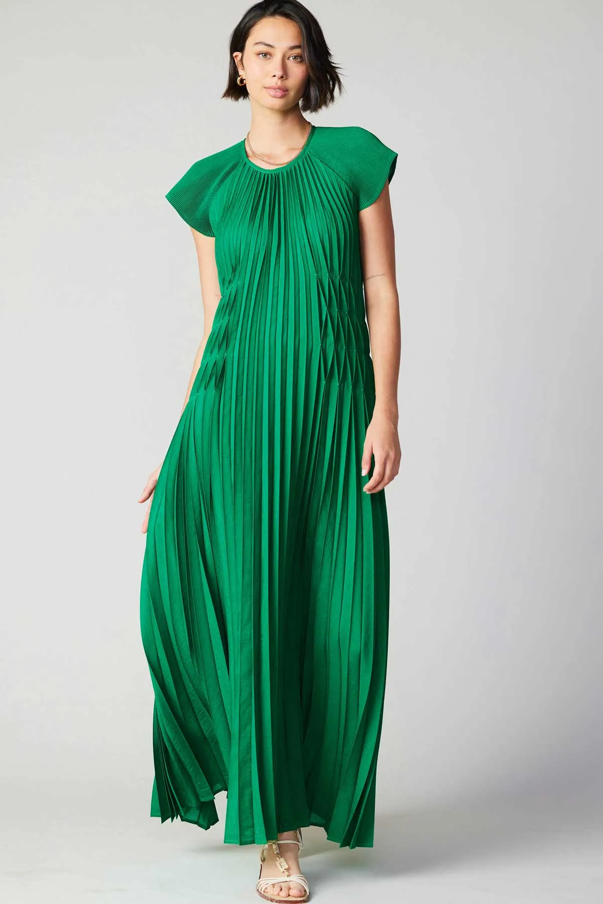 Mona Pleated Maxi Dress