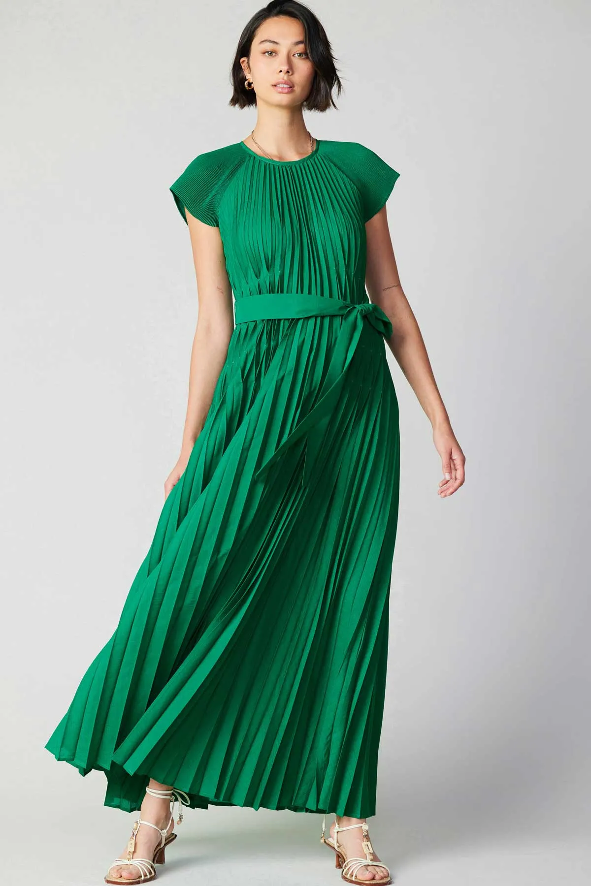 Mona Pleated Maxi Dress